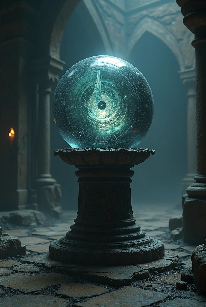 17. The moment the artifact is returned to its original place, with a soothing light emanating from the object, as if balance was restored.