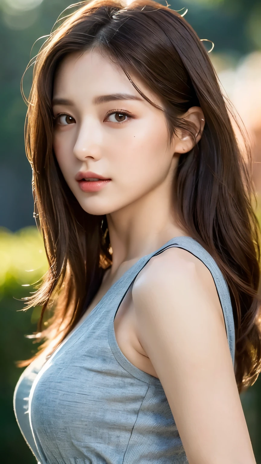 perfect figure beautiful woman:1.4,Layered Hair Style,Protruding cleavage:1.2,Two-dimensional clothing:1.5,Highly Detailed Face and Skin Textur,二重まぶた,Whiten the skin,long whitr hair
