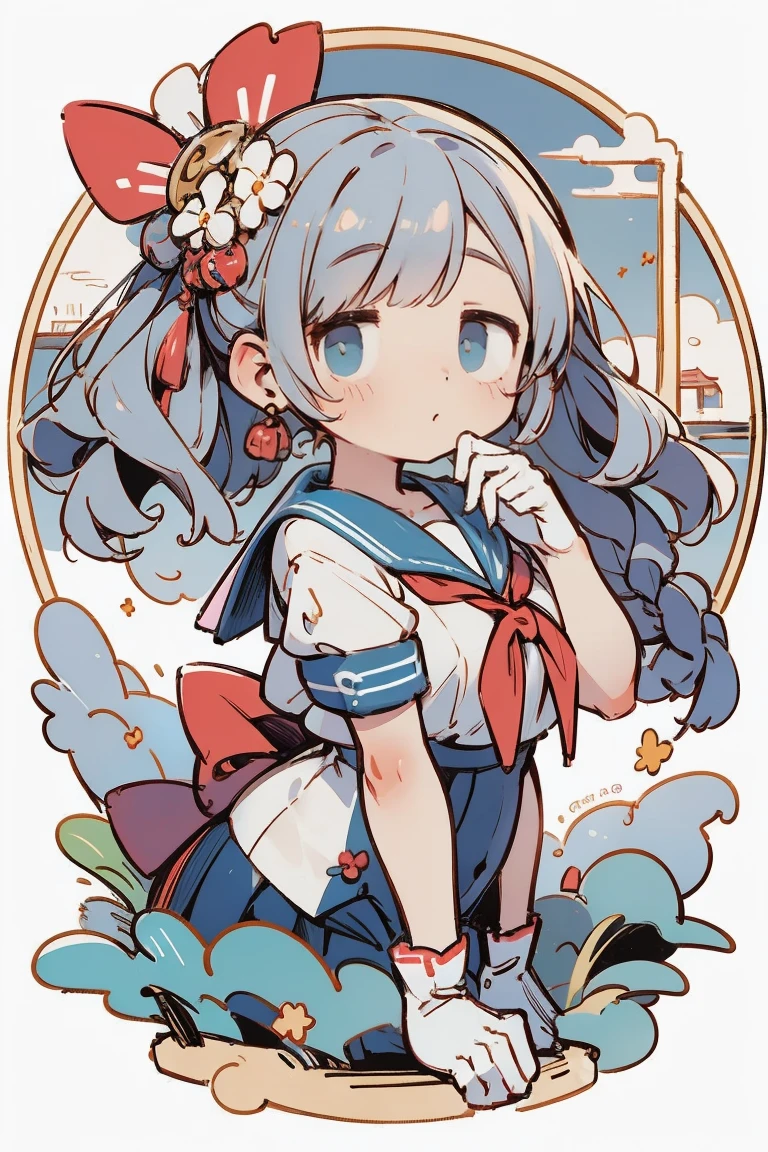 Momoko Sakura Style、8K quality、Intense watercolor, Detailed watercolor art, Watercolor splash, surreal, Avant-garde pop art, Beautiful and expressive paintings, Beautiful artwork illustration, Very colorful tones, wonderful, Cool Beauty, Highest quality、Official Art, vector art, Stylish design, (((The most beautiful 17 year old girls))),((Sailor suit)) (((Highest quality))), High resolution, ((detailed)), (((Doodle Art)), ((masterpiece)), ((Super detailed)),,(((Shyness))),((sexual)),(((Background white)))，sex