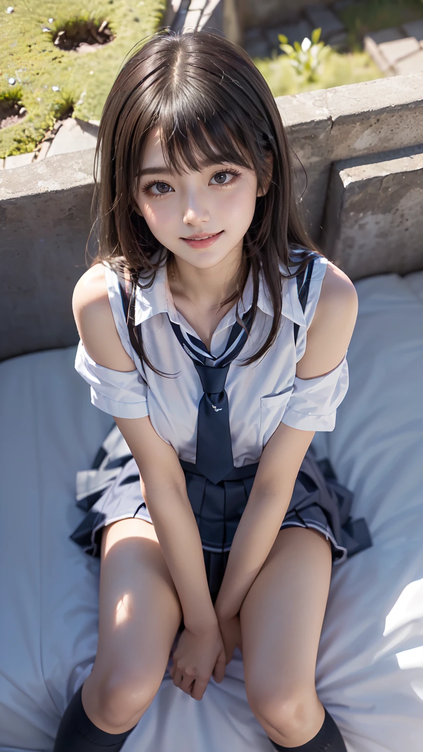 (Showing off panties:1.2), (Professional portrait, Realistic and perfectly shaped subjects:1.3), (masterpiece, highest quality:1.2), (Realistic, Ultra-realistic, Realistic:1.3), (ultra High resolution), High resolution, Intricate details, Super detailed, (Highly detailed CG, unity 8k wallpaper:1.3), Clear image,
break
(1 Japanese girl, 16 years old), (cute, Slender figure), (Perfect Anatomy, Correct limbs:1.2), (Perfect hands), Perfect Arms, Beautiful and delicate face down to the last detail, Beautiful and delicate eye and eye highlights, (Very thin and delicate、not too long lashes), (Captivating eyes, Beautifully detailed eyes and face), light makeup, Pink Lip, Lip gloss, Stylish face, (Shiny skin, Realistic skin detail), Brown bob Hair, (Plump breast:1.2),
break
((school uniform)), (High school girl), (Black socks), shirt open
break
office, squatting, (Cowboy Shot), break
(((blush:1.4))), ((Embarrassing:1.4)), (((shy:1.5)))
break
from below
break