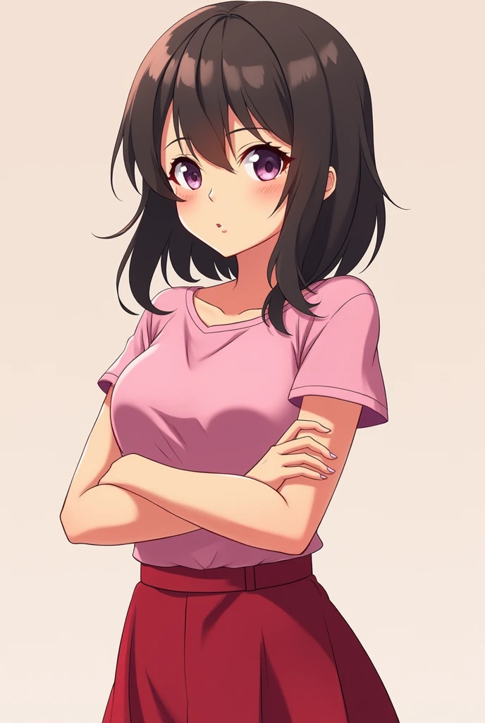 (masterpiece), 1girl, (cute clothes), (simple background)