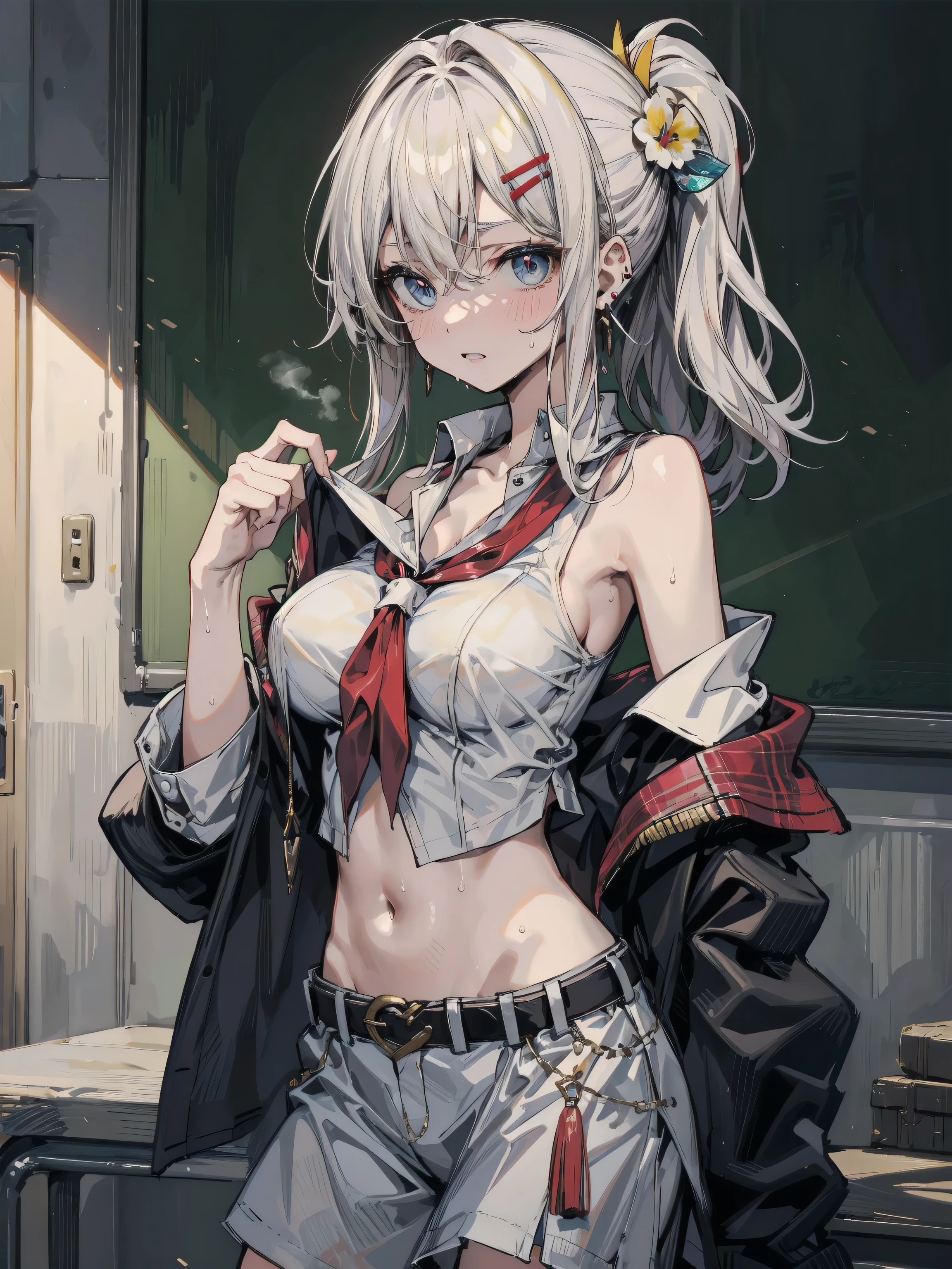 tio plato, torn clothes, Bedroom, from above,sexy garter belt, sexypose, drunken eyes, in heat, glowing skin, wavy mouth, open mouth, smile, through the nipples, (((pussy line))), excessive cum, collar, cumdump, glowing pubic_tattoo, creampie