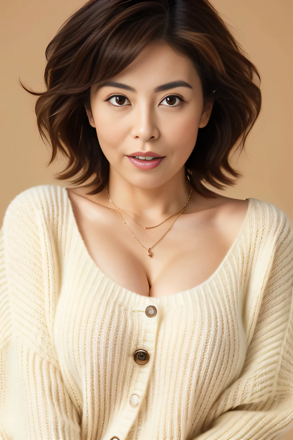 a close up of a woman in a green dress with fur jacket, Fubuki from one punch man, High quality image, masterpiece, detailed hair texture, detailed skin texture, detailed cloth texture, 8k, add fabric details, ultra detailed skin texture, ultra detailed photo, skin pores, cloth details, high skin details, realistic hair details