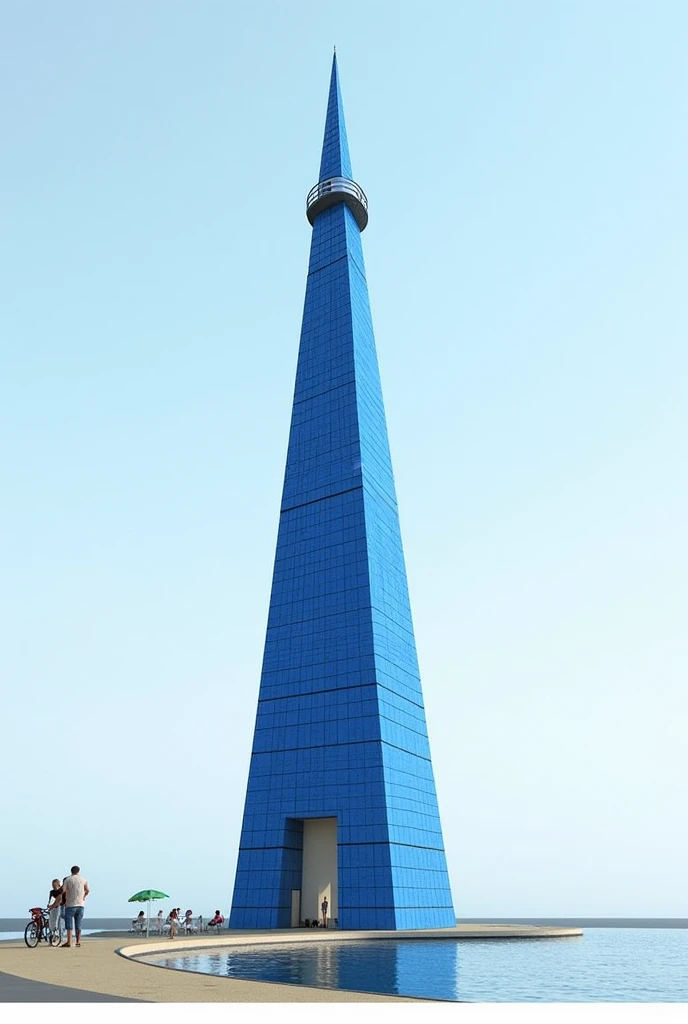 **Concept:** "The Blue Spire"
* **Inspiration:** A stylized lighthouse, beaconing hope for a sustainable future.
* **Design:**
* **Structure:** A tall, slender tower with a tapering top, resembling a lighthouse. The exterior is entirely clad in blue solar panels, creating a striking visual impact.
* **Functionality:**
* **Primary Function:** Generate solar energy for the local grid or for powering the tower's internal systems.
* **Observation Deck:** Include a small, accessible observation deck at the top of the tower, offering panoramic views.
* **Educational Element:** Incorporate subtle educational elements, such as:
* **Blue Color Symbolism:** The blue color could symbolize clean water, clear skies, and a sustainable future.
* **Informational Panels:** Small, unobtrusive panels could display facts about solar energy, environmental sustainability, and the tower's energy output.
* **Sustainability Focus:**
* **Material Choice:** Prioritize the use of recycled, sustainable, and locally sourced materials in construction.
* **Energy Efficiency:** Implement energy-efficient lighting and HVAC systems within the tower.
* **Minimalist Design:** The simple, elegant design minimizes material usage and construction complexity.
* **Educational Impact:** The tower serves as a visual reminder of the importance of renewable energy and sustainable living.
* **Key Considerations:**
* **Visual Impact:** The blue color should be carefully chosen to ensure it is visually appealing and complements the surrounding environment.
* **Structural Integrity:** The tower must be designed to withstand wind loads and other environmental factors.
* **Maintenance:** Consider long-term maintenance and cleaning requirements for the blue solar panels.
This design emphasizes simplicity, sustainability, and a strong visual identity through the use of blue solar panels. It aims to be a beacon of hope for a sustaina