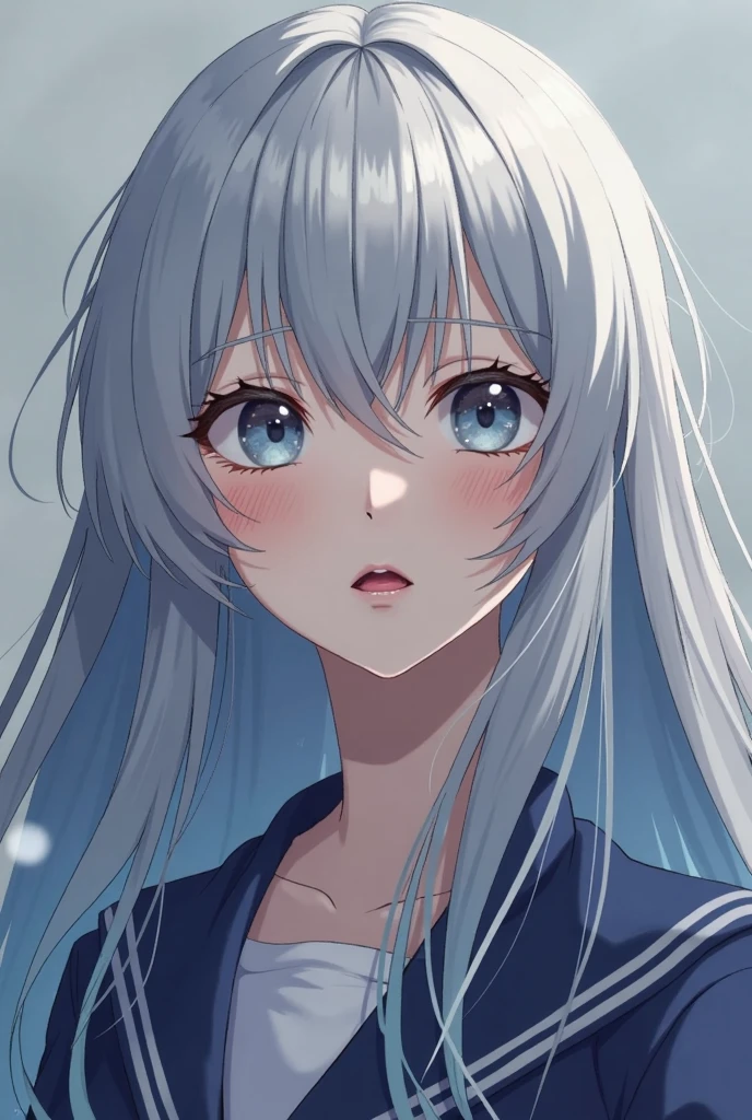 score_9, score_8_up, score_7_up, score_6_up,<lora:Mizore_Shirayuki_v2_Rosario__Vampire_SFWNSFW_PONY_XL_by_UOC:1>, Mizore Shirayuki, MizoreShirayuki, mouth hold, yukionna, yuki_onna, 1girl, solo,