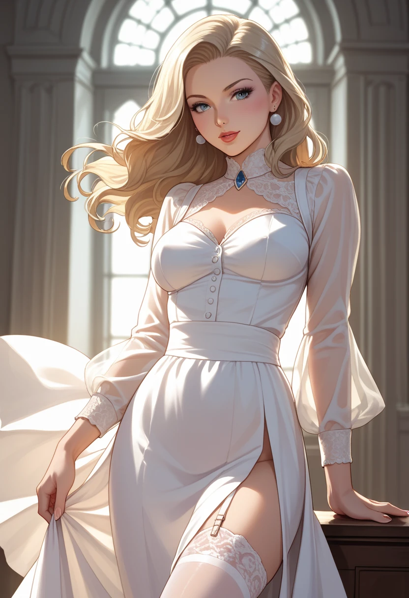 Marilyn Monroe stechu,(white background:1.4), (( Vogue fashion)), (full body shot),standing, original,(illustration:1.1),(best quality),(masterpiece:1.1),(extremely detailed CG unity 8k wallpaper:1.1), (colorful:0.9),(panorama shot:1.4),(solo:1.2), (ink splashing),(color splashing),((watercolor)), clear sharp focus,{ 1girl standing },(24 years old)((Vogue fashion style )),flower background,outdoors,Lilys, looking at viewer, make happy expressions,soft smile,pure,beautyfull detailed face and eyes,beautyfull intricacy clothing decorative pattern details, black hair,black eyes,colorwater