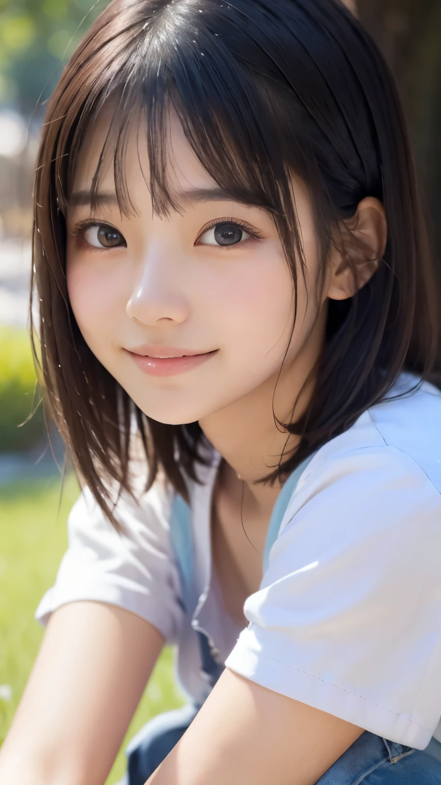 ((sfw: 1.4)), ((detailed face, professional photography)), ((sfw, shorts, 1 Girl)), Ultra High Resolution, (Realistic: 1.4), RAW Photo, Best Quality, (Photorealistic Stick), Focus, Soft Light, (()), ((Japanese)), (( (young face))), (surface), (depth of field), masterpiece, (realistic), woman, bangs, ((1 girl))