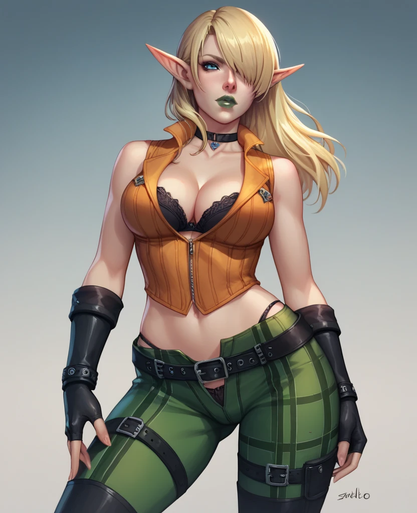 <lora:CARTOON_cheetara_2011Thundercats_ownwaifu:0.4>,cartoon_cheetara_thundercats2011_ownwaifu,1girl,blonde_hair,colored_skin,yellow _skin,multicolored_skin,two-tone skin,red_eyes,pointy_ears BREAK [SEP],
(orange_eyeshadow,orange_lipstick,orange_makeup:1.3) BREAK [SEP],
nsfw,nudity,naked BREAK [SEP],
(leopard_print_costume,leopard_print_outfit,open_collared_jacket,skimpy_orange_leotard:1.1),medium_breasts BREAK
deep_plunging_cleavage,revealing_bustier,covered_nipples,midriff,navel_cutout BREAK [SEP],
(revealed_cleavage,exposed_medium_breasts,navel,colarbone,covered_nipples:1.2) BREAK [SEP],
(ambient_lighting:1.1),(ultra_realistic,32k,RAW_photo:1.1),(high_detailed_skin:1.1),8k_uhd,dslr BREAK [SEP],
high_quality,film_grain,(shiny_glossy_translucent_clothing:1.1) BREAK [SEP],
full_shot,looking_at_viewer_seductively,flirty_smile,naughty_face,simple_background,(insanely_detailed,best_quality,masterpiece,photorealistic:1.3),