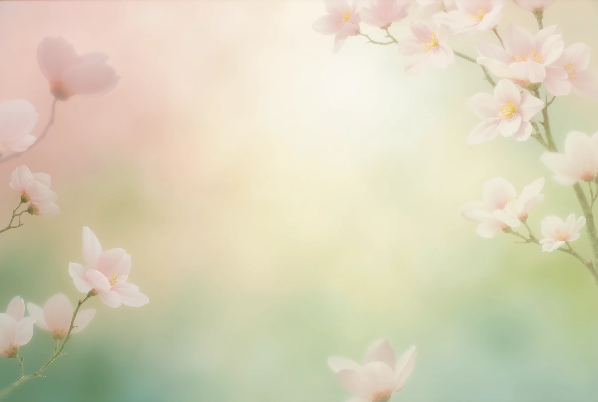  I think it would be nice to design your own design or apply these effects in a design tool .A soft and luxurious background image with a spring-like feel
A faint mauve,green,Mint ,Because each pastel color, such as pink, gives a soft and calm feeling,   You can add luxury to the background. .
Treating some of the gradations as if they reflect light can give a sophisticated look. The light comes in softly. The picture quality is very good.Great image quality 
