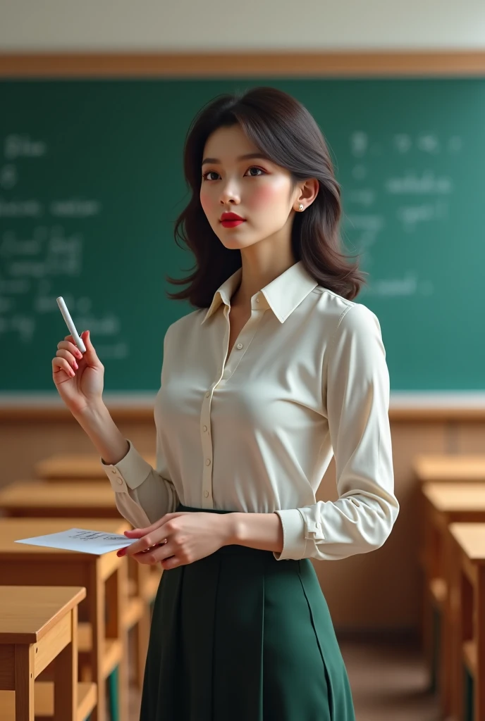 A pretty math teacher who looks like a , A pretty math teacher who ...