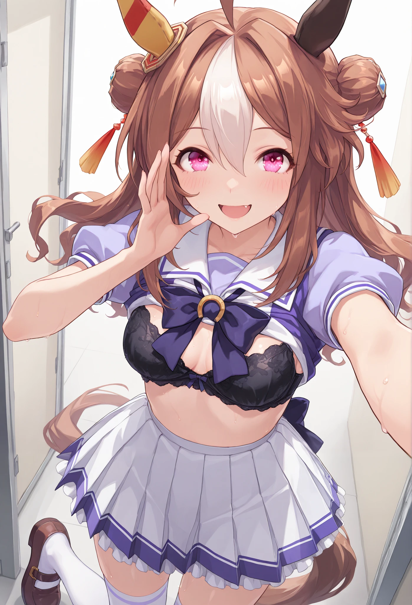  {{{ Bust Focus:1.5}}}, {{{medium breasts}}},(  high resolution),(  high resolution), ( unity 8k wallpaper),(    Details image  ),Sweaty skin),(( black lace panties  )), (( black lace bra)) {{{Type Moon :1.7}}},,{{{open vagina:1.8}}},,{{{A woman is in a dorm room}}},{{pubic hair:1.9}}},{{{ simple 戻るground}}},,{{{  AHEFACE :1.7}}},((Draw:1.5)){{{  Details:1.6}}},{{{ Japanese Middle-Aged Man Covered With Semen }}},{  Condoms I've Finished Using}}},{{{Prostitute:1.6}}},{{{  long sailor suit :1.5}}},{{{  view of }}},{{{  selfie:1.6}}},{ portrait },{ orgasms}  Copano Rickey\( umamusume\\( Uma Musume\),  \( umamusume\),
tracen school uniform, summer uniform, pillbox hat, brown headwear, serafuku, puffy short sleeves, bowtie, horseshoe ornament, sailor collar, sailor shirt, purple shirt, white skirt, frills,  miniskirt ,  Zettai Ryouiki, white thighhighs, brown footwear, shoes,