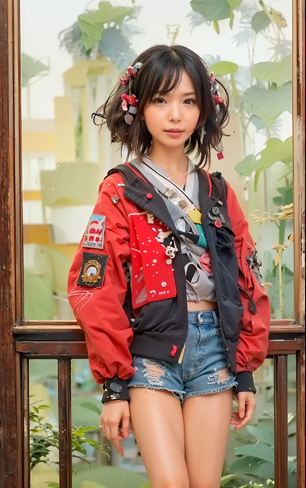 (Completely live action:1.37), (Amazingly realistic textures:1.37), (masterpiece, best quality:1.2), (8k uhd, 16k, 32k, ultra high res), amazingly realistic skin, amazingly realistic photo, superrealism, (photorealistic:1.37), (RAW photo), ultimately realistic, (ultimately realistic all details), (ultimately realistic all textures), super realistic lighting, super realistic shadow, (japanese girl:1.5), (realistic idol face), smiling, happy, super realistic face, ultimately realistic skin, ultimately realistic eyes, (mascara:1.35)ultimately realistic background, ultimately realistic detail up, (kkw-ph1:1.25), (Canon EOS R6, 85mm, 1/200s, f/5.6, ISO 1600), (tattoo), (mechanical armor:1.37), (blue eyes:1.2), (silver hair:1.3),