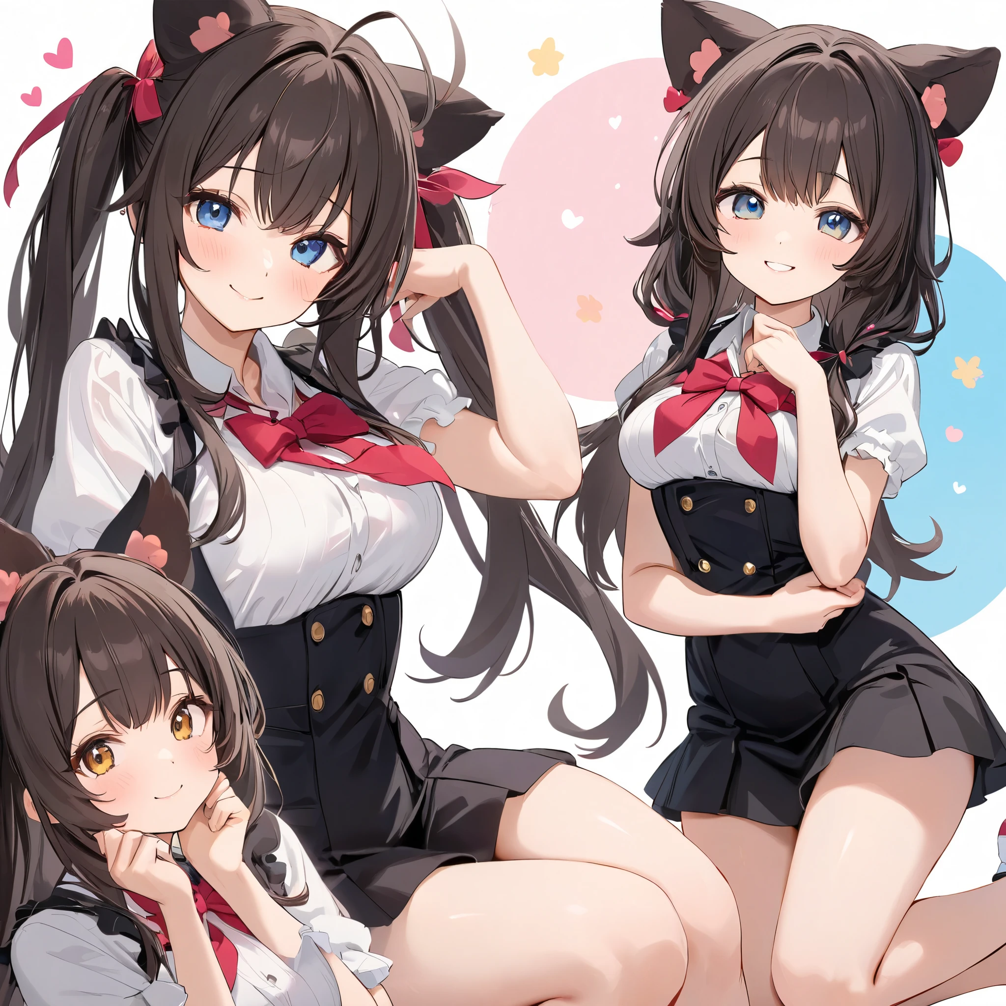 cute poses, soft smile