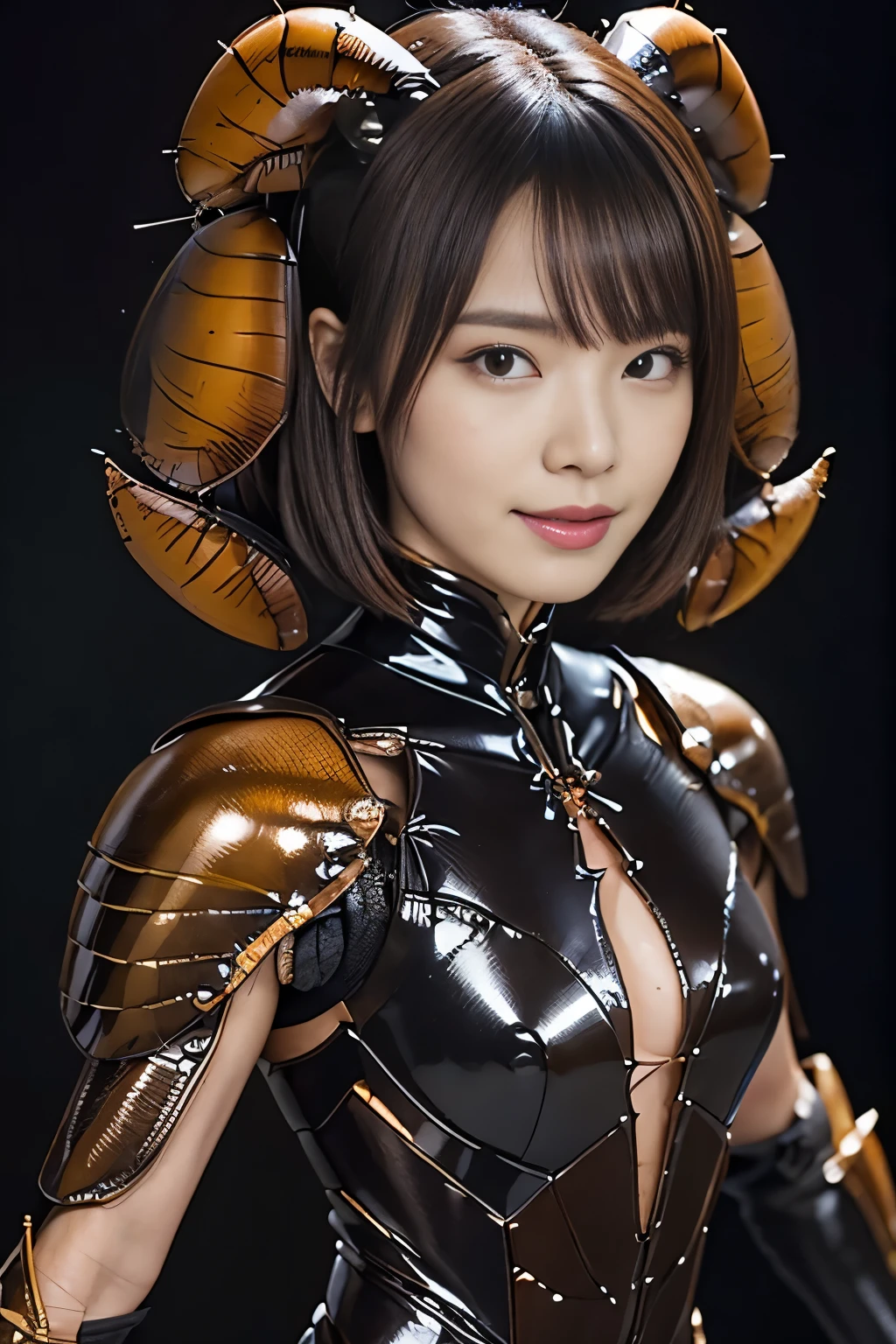 1girl, symmetrical, insectoid woman, insect wings, insect scales, (sexy korean face:1.5), upper body, (busty:1.1)
(8k, RAW photo, best quality, masterpiece:1.2), (realistic, photo-realistic:1.37),
night, rain, wet, professional lighting, photon mapping, radiosity, physically-based rendering,
<lora:Insect_Parts:1>