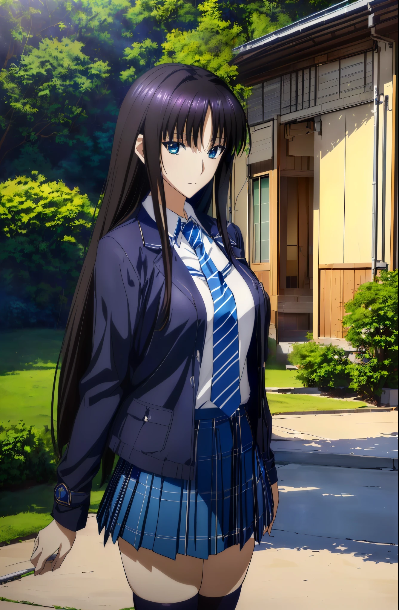  beautifulアニメ高校の女の子,(Masterpiece:1.2, 最  High Quality  ), ( realistic, photo realistic:1.4),  beautifulイラスト, (  natural light , Movie Screenplay  ), nsfw,  watch viewers  , COWBOY SHOOTING ,  front view:0.6,  1 girl,  Japanese , university student の女の子,  perfect face ,  beautiful髪,  beautiful顔,  beautiful and amazing eyes,  beautiful鎖骨,  beautiful体,  beautiful胸,  beautiful太もも,  beautiful足,  beautiful指 , (((  navy jacket  ),  light blue collared shirt ,  dark blue pleated mini skirt vibrator  ,  black socks,  blue tartan ribbon tie  )), ( beautiful風景),  evening , Riverside, walk,  smooth anime cg art  , 魅惑的な  Anime Girl  ,  make a girl in a long coat  ,  HD,  very detailedなイラスト,  high-resolution face in a gorgeous guest room  ,  RAW photo,  film grain ,  standing , UHD and 8K Connection  , 長い赤  purple hairと green eyesをした  Anime Girl  ,  anime moe art style  , 若い  Anime Girl  の接写,  smooth anime cg art  , beautifulアニメの university student の女の子,  anime moe art style  , シュールな university student の女の子,  Anime Girl  , 魅力的な  Anime Girl  , シュールな university student の女の子, GIRL WITH SHINY CLOTHING  ,  HD,  CG Details  ,  High Quality  shadows,  beautiful、delicate face、All the details , ディテール beautiful DELICATE EYES FULL OF DECISION,break(  High Resolution 8K Wallpaper  ),(高度に  CG Details  8kの壁紙),Makima (  chainsaw man  ),Scathach ( destiny /  grand order required),Reika Shimohira ,  HD, とても繊細で beautifulCGイラスト,最  High Quality  ,  realistic Feeling , realistic fabric, realistic texture,(((  debris flies))), (((最  High Quality  ))),8k,At 32k,Masterpiece,  beautiful and charming anime woman ,  supermarket,  very detailed,  HD,シュールな university student の女の子,Masterpiece, 最  High Quality  ,  High Quality  , Freshness ,  High Quality  texture,  High Quality  shadow,  high detail,  sex,  1 girl, university student ,Alone,I,Alone,Alone, ADULT BIB , beautiful長い脚,  beautiful胸,  beautiful太もも,  Tight Legs  ,  beautiful leg line ,  slender waist in an unmanned bar  ,Mature body girl, big breasted ,  beautiful胸,reddish  purple hair,  purple hair, BLACK CURRANT HAIR , charming  Anime Girl  ,  colorful hair,  straight hair ,shy smile,幸せそうなsmile,  Brilliant Appearance  ,cute smile,Cool Beauty, beautiful女性,  handsome face ,  beautiful写実性,  Attractive Figure ,  enchanting face  ,  Calm Look  , beautiful髪,smile,  colorful eyes , green eyes,Jade Eyes, beautiful目,bright eyes, DELICATE EYES FULL OF DECISION, Jewel Eyes ,Jade Eyes,( green eyes:1.5), charming face,8 heads,:171cm,彼女は首に  necklace 身に着けています,  necklace ,beaded  necklace ,Magatama Accessories,smile, green eyes