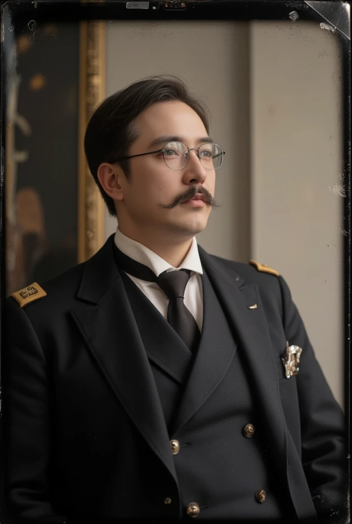 <lora:simonbolivar-08:0.6> simonbolivar (best quality, masterpiece, ultra-detailed:1.2), 1boy ,solo,looking at viewer, black hair <lora:more_details:0.5> ( sharp:1.2) ,(with a passage of plain and green nature in the background:1.1) , (with dark black aviator glasses:1.2) (black glasses:1.3)