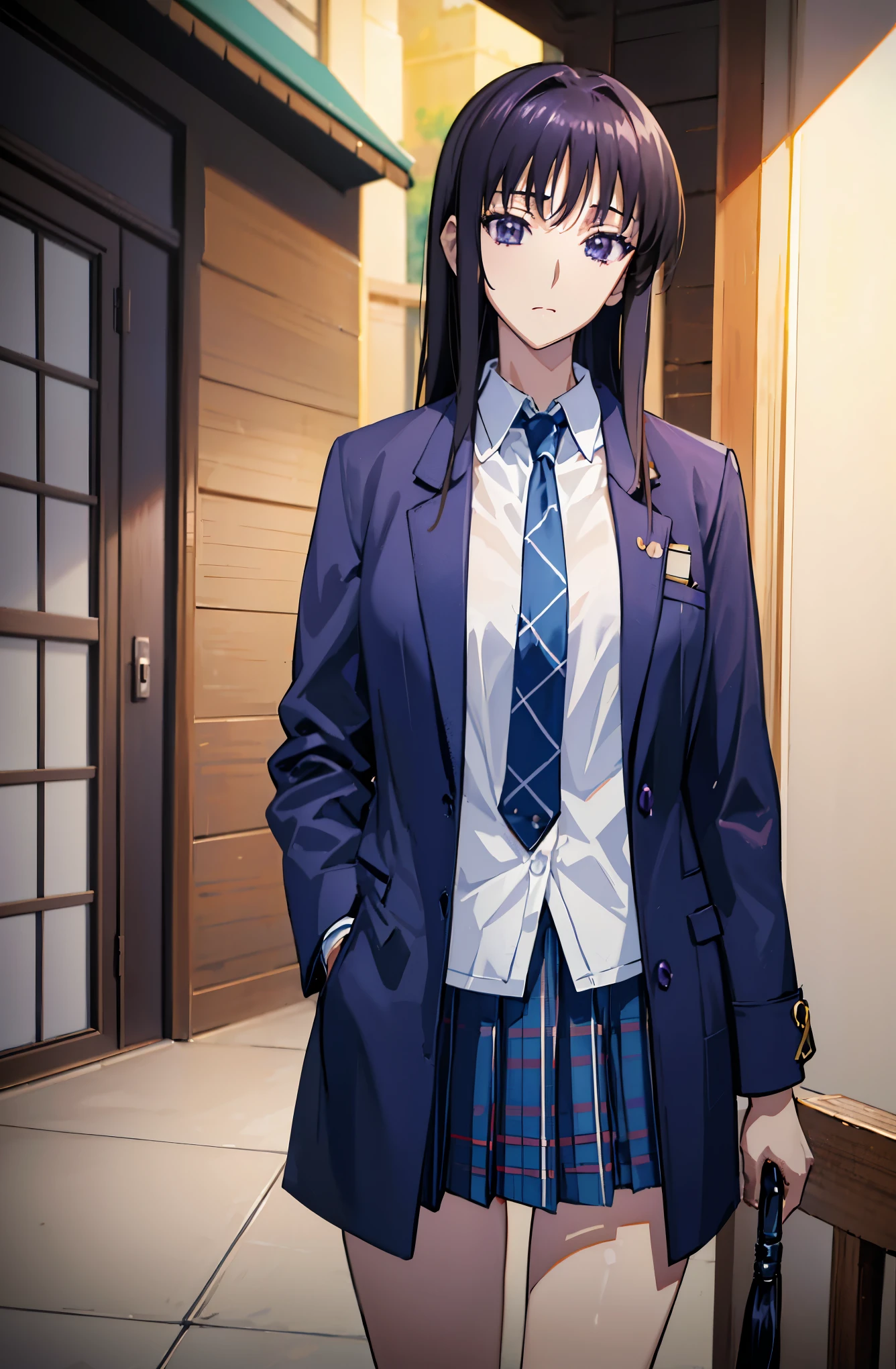 赤 purple hair, beautifulアニメ高校の女の子,(Masterpiece:1.2, 最 High Quality ), ( realistic, photo realistic:1.4), beautifulイラスト, ( natural light , Movie Screenplay ), nsfw, watch viewers , COWBOY SHOOTING , front view:0.6, 1 girl, Japanese , university student の女の子, perfect face , beautiful髪, beautiful顔, beautiful and amazing eyes, beautiful鎖骨, beautiful体, beautiful胸, beautiful太もも, beautiful足, beautiful指 , ((( navy jacket ), light blue collared shirt , dark blue pleated mini skirt vibrator , black socks, blue tartan ribbon tie )), ( beautiful風景), evening , Riverside, walk, smooth anime cg art , 魅惑的な Anime Girl , make a girl in a long coat , HD, very detailedなイラスト, high-resolution face in a gorgeous guest room , RAW photo, film grain , standing , UHD and 8K Connection , 長い赤 purple hairと green eyesをした Anime Girl , anime moe art style , 若い Anime Girl の接写, smooth anime cg art , beautifulアニメの university student の女の子, anime moe art style , シュールな university student の女の子, Anime Girl , 魅力的な Anime Girl , シュールな university student の女の子, GIRL WITH SHINY CLOTHING , HD, CG Details , High Quality shadows, beautiful、delicate face、All the details , ディテール beautiful DELICATE EYES FULL OF DECISION,break( High Resolution 8K Wallpaper ),(高度に CG Details 8kの壁紙),Makima ( chainsaw man ),Scathach ( destiny / grand order required),Reika Shimohira , HD, とても繊細で beautifulCGイラスト,最 High Quality , realistic Feeling , realistic fabric, realistic texture,((( debris flies))), (((最 High Quality ))),8k,At 32k,Masterpiece, beautiful and charming anime woman , supermarket, very detailed, HD,シュールな university student の女の子,Masterpiece, 最 High Quality , High Quality , Freshness , High Quality texture, High Quality shadow, high detail, sex, 1 girl, university student ,Alone,I,Alone,Alone, ADULT BIB , beautiful長い脚, beautiful胸, beautiful太もも, Tight Legs , beautiful leg line , slender waist in an unmanned bar ,Mature body girl, big breasted , beautiful胸,reddish purple hair, purple hair, BLACK CURRANT HAIR , charming Anime Girl , colorful hair, straight hair ,shy smile,幸せそうなsmile, Brilliant Appearance ,cute smile,Cool Beauty, beautiful女性, handsome face , beautiful写実性, Attractive Figure , enchanting face , Calm Look , beautiful髪,smile, colorful eyes , green eyes,Jade Eyes, beautiful目,bright eyes, DELICATE EYES FULL OF DECISION, Jewel Eyes ,Jade Eyes,( green eyes:1.5), charming face,8 heads,:171cm,彼女は首に necklace 身に着けています, necklace ,beaded necklace ,Magatama Accessories,smile, green eyes