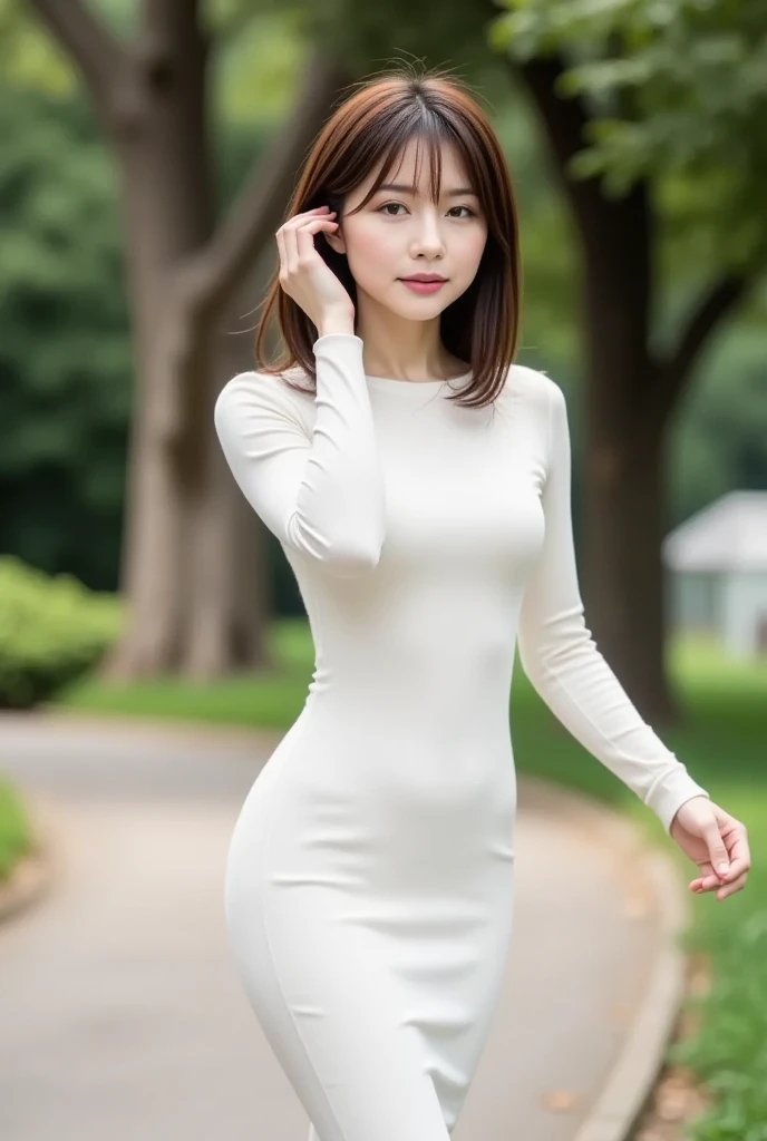 (((8k、High resolution、Highest quality、High resolution)))alone、Natural body shape、White skin、Natural Makeup、Halter neck dress、(Ultra-realistic pantyhose:1.3), Skirt and thighs、High heels、(Full Body Shot), Grin, Beautiful mature woman, pastel colour、Random Color、like affair、joy、Be excited、happiness、like、Love like、Field、(Strong winds:1.3),