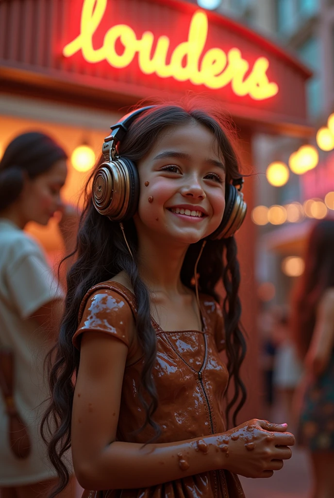 GIRL CHILD 8 YEARS OLD BLONDE HAIR, CLOSEUP, RUSSIAN STYLE HEADPHONES, BLACK FUR COAT, a closeup of a large pile of yellow barrels with radioactive symbols, nuclear waste, radioactive wastelands, toxic waste, radioactive particles, nuclear wastelands, radioactive, uranium, nuclear, nuclear fallout, post-nuclear, nuclear fashion, post-nuclear fallout, nuclear energy, future of nuclear energy, nuclear, nuclear art, nuclear reactor, nuclear energy, radiation, toxicity, contaminated