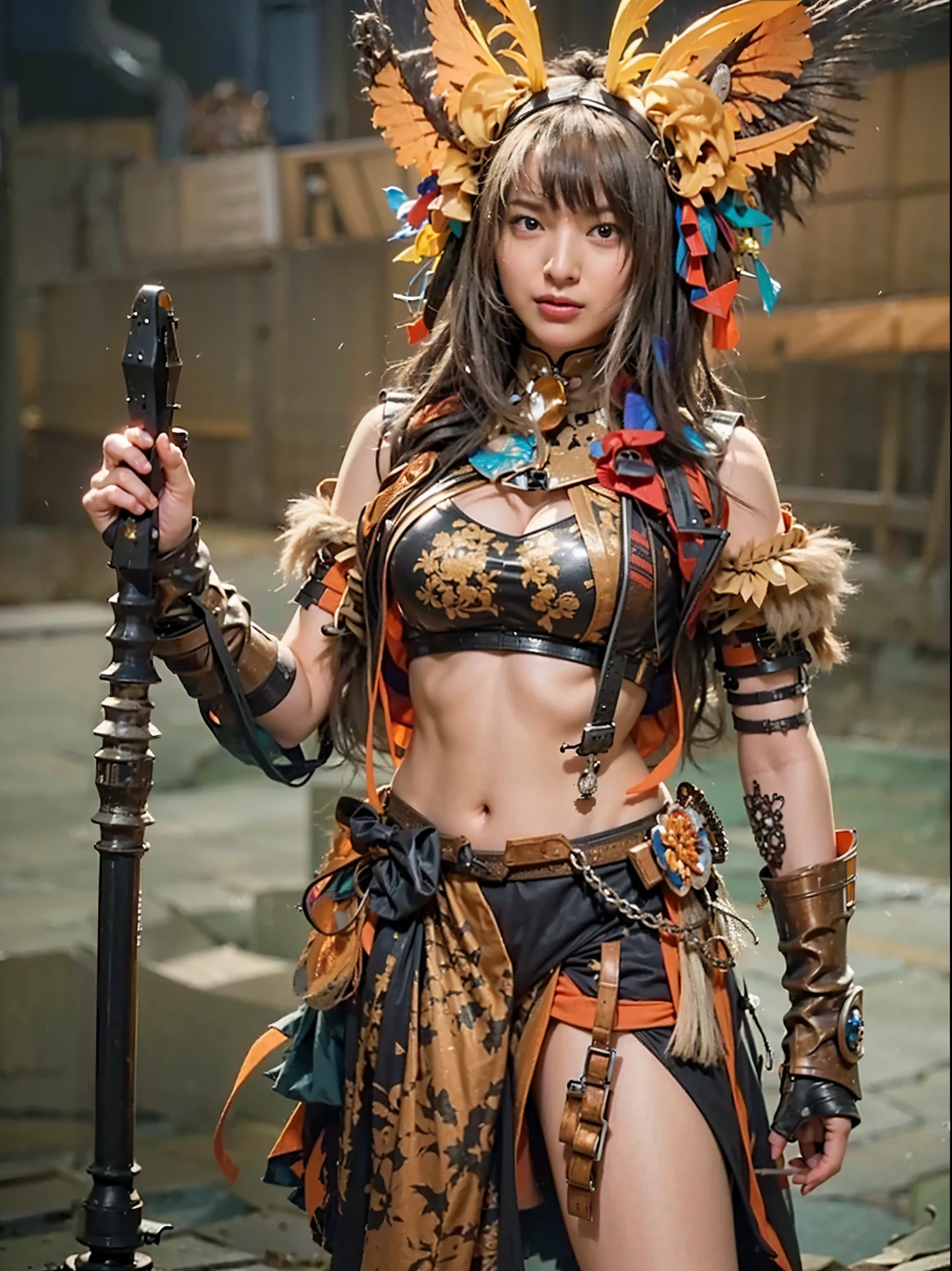 (Completely live action:1.37), (Amazingly realistic textures:1.37), (masterpiece, best quality:1.2), (8k uhd, 16k, 32k, ultra high res), amazingly realistic skin, amazingly realistic photo, superrealism, (photorealistic:1.37), (RAW photo), ultimately realistic, (ultimately realistic all details), (ultimately realistic all textures), super realistic lighting, super realistic shadow, (japanese girl:1.5), (realistic idol face), smiling, happy, super realistic face, ultimately realistic skin, ultimately realistic eyes, (mascara:1.35)ultimately realistic background, ultimately realistic detail up, (kkw-ph1:1.25), (Canon EOS R6, 85mm, 1/200s, f/5.6, ISO 1600), (tattoo), (mechanical armor:1.37), (blue eyes:1.2), (silver hair:1.3),