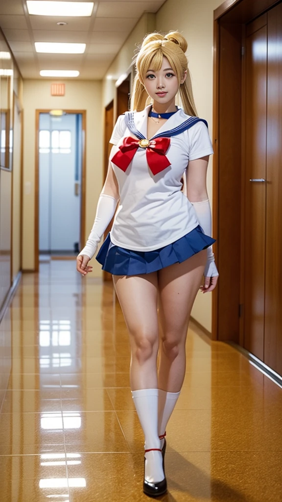 Izumi Aso, Maurice Sendak, Surreal, mysterious, bizarre, fantastical, fantasy, Sci-fi, Japanese anime, blonde miniskirt beautiful girl Alice is very busy, perfect voluminous body, garden full of unicorns, witch's kindergarten next door, space soccer match, dynamism, action poses, detailed masterpiece