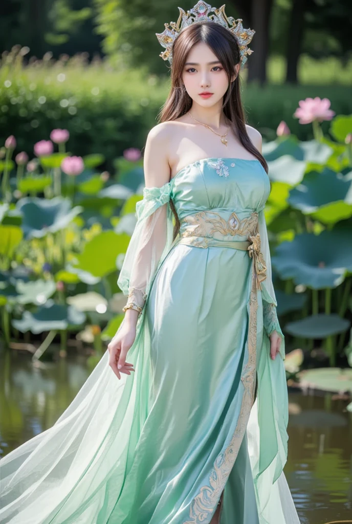(The most realistic, 4K, A high resolution, tmasterpiece:1.2), Paintwork, Fantasyart:1.37, Sky with fluffy clouds:1.37, (sad cloud goddess:1.37, eyes with brightness, light colors hair, Elaborate makeup, Glowing skin, transparent costume, surrounded by a school of fish:1.37), The light from the back window backlighted, Artwork in the style of Gustav Klimt, Whimsical art style, In Baiyun Paradise, beautiful fantasy art portrait