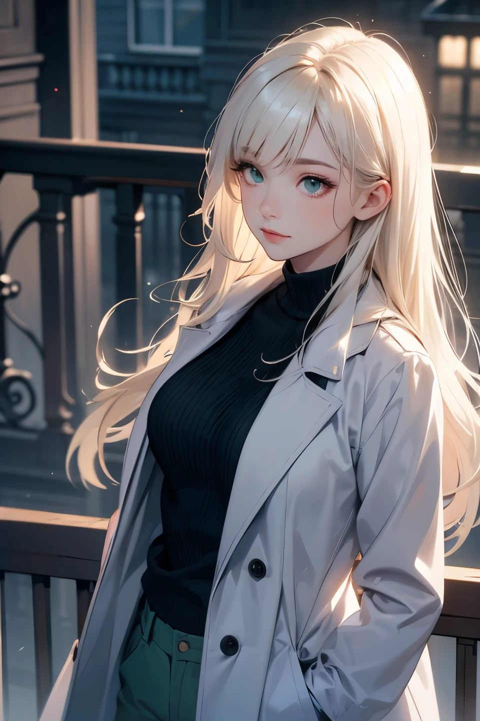 #基本 
A girl is posing for a photo, ((One Girl)), (((Baby Face:1.2)) + ((cute:1.3))), 
#A girl is posing for a photo, ((One Girl)), (((Baby Face)) + ((cute)) + 16 years old), 
break 

#Clothing Accessories 
(((Tight fitting black shirt:1.2)), ((White tailored jacket:1.4)), ((Blue denim skinny pants))), (Black High Heels), 
(Gold hoop earrings), (Silver Necklace), 
break 

#Features 
((Blonde)), (blunt bangs:1.5), (Twin tails : Long Hair + Thin Hair + Curly Hair),  
((Droopy eyes), (Kind eyes), (blue eyes), (Big eyes:1.4)), (Small breasts), 
break 

#background environment 
(noon, (sunlight shines, A quiet residential area on a slope)), 
#Facial Expression Pose 
((smile)), ((fold your arms) + (Stick your chest out and hold your head high) + (A pose that exudes confidence and authority)), 
#composition 
(Face the camera, (Focus from the front), (Cowboy Shot)), 
break 

#Body parts elements 
(Slim figure), 
(Detailed Hair, Beautiful Hair, Shiny Hair), 
((Thin eyebrows), double eyelid, Long eyelashes), 
((Expression of fine eyes), (Beautiful and delicate eyes), (Sparkling eyes), Eye Reflexes, Glitter Eyeliner), 
(Human Ear), 
(Beautiful Nose, Thin Nose), 
(Glossy Lips, Beautiful Lips, Thick lips, Glossy Lips, Natural Cheeks), 
((Detailed face), Symmetrical facial features), 
((Detailed skin), Textured skin, Beautiful Skin, Glowing Skin, (Oily skin)), 
break 

#Quality Image Quality Common 
(((Highest quality)), ((masterpiece)), ((Very detailed))), ((Ultra-high resolution)), ((16K, 1080P)), ((FHD)), 
(Anatomically correct), (Realistic), (3DCG), (oil), 
#Quality image illustration 
((comics, anime)), (CG illustration), 
#Quality Image Quality Other 
(Line art), (Oil pastel), 
