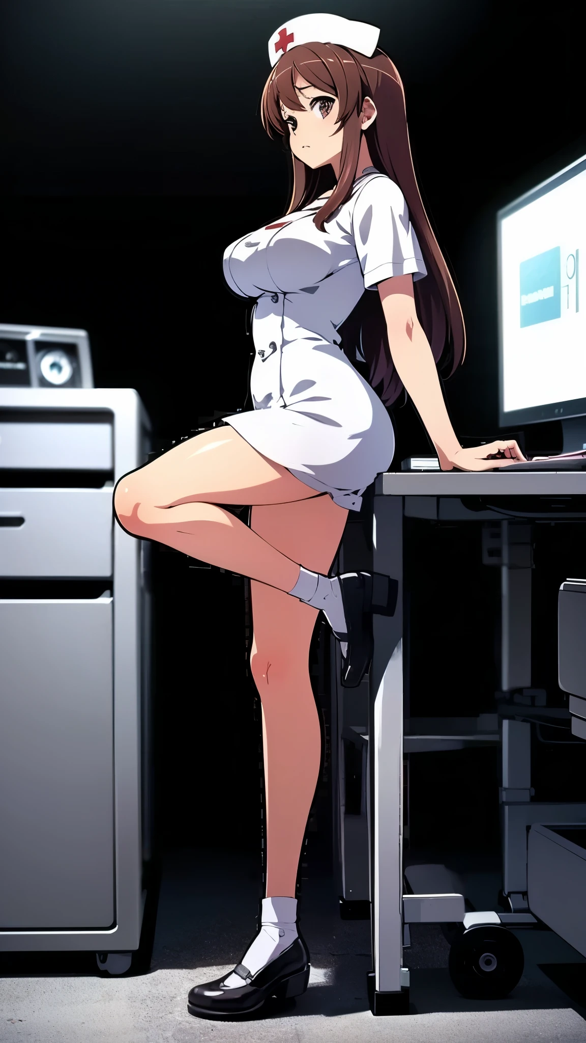 Best quality, ultra detailed, 8k, brown eyes,