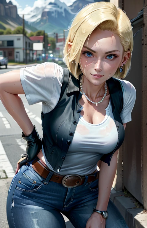 JessicaUntil, 1girl, solo, blonde hair, shirt, breasts, braid, realistic, window, t-shirt, dark, medium breasts, denim, cleavage, pants, white shirt
<lora:epi_noiseoffset2:1>,   <lora:JessicaUntil:0.7>