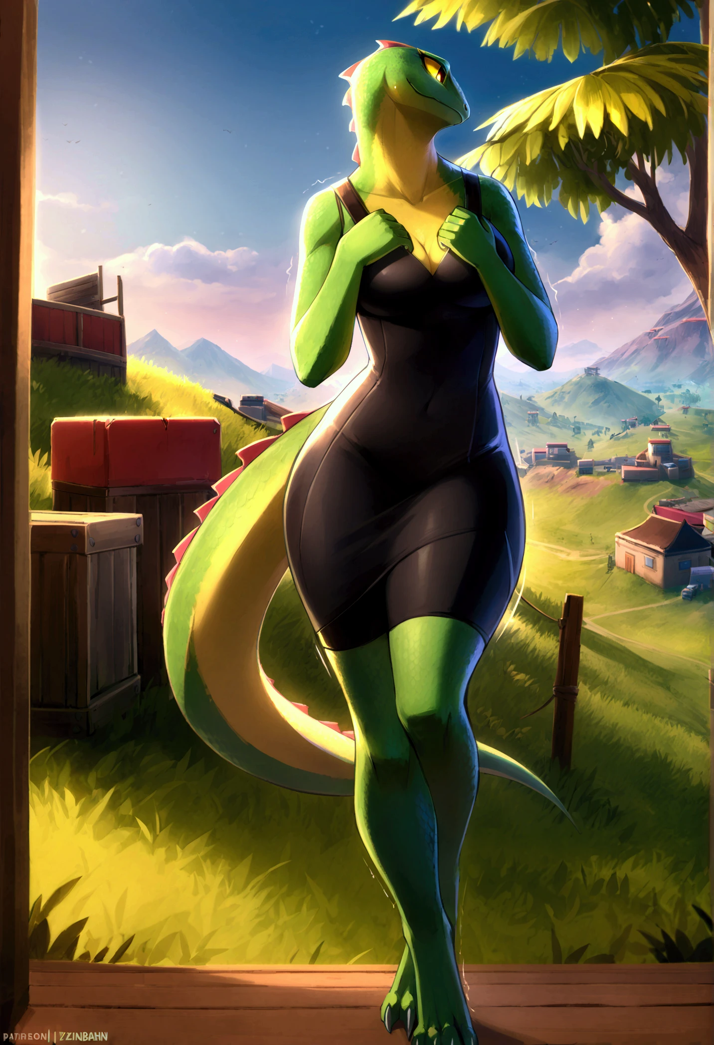 uploaded on e621, explicit content, 3d:0.4, (bastika, cutesexyrobutts, hioshiru), female, solo, rayquaza, urban alleyway, graffiti, worn brick walls, piping, leaning on wall, (black choker, crop top, jeans:1.2), medium breasts, eye shadow, three quarter portrait, closeup
<lora:Rayquaza:0.8>