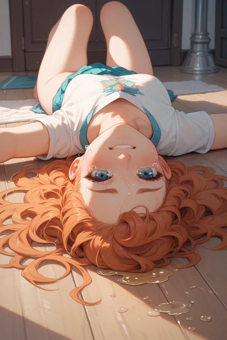 cinematic Lighting、(Key Light：Front 45 degree angle, Subsidy light、Backlight、Shadow、Blue and orange color palette), Accurate human body、Someone knowledgeable、Correct five-finger
(((Dripping sweat、Oilskin,Glowing Skin、Realistic skin texture、Beautiful skin in every detail、Glowing Skin、Glowing Skin)))(Beautiful woman leaning on desk professor&#39;s room, throw,Put your hands on the table),skirt,necklace,Long Hair, shirt, fishnet skirt,Lace pantyhose,lipstick,(masterpiece, 最high quality, high quality), Professional artwork, Intricate details, Sharp focus, Detailed painting, Lighting, (vivid Lighting, Vibrant colors),Perfect Eyes,Take in the scenery,close,Upper Body,View from below,erotic,Exposing shoulders, (Exposed arms:1.2),Sweaty,((Sweat pours down)),((Beautiful sweaty armpits)),((Slimy and shiny armpits)),Mature women showing off their armpits