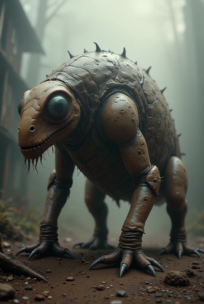 Dinasaur with angry ant head dangerous