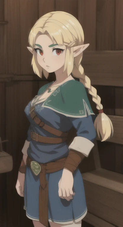beatrixamerhauser, <lora:beatrixamerhausertest:1>,
beatrix amerhauser, long hair, blue eyes, blonde hair, gloves, ponytail, (medium breast:1.2),
BREAK gloves, fingerless gloves, armor, japanese armor, tank top, white tank top,
BREAK looking at viewer,
BREAK outdoors,
BREAK <lora:GoodHands-vanilla:1>, (masterpiece:1.2), best quality, high resolution, unity 8k wallpaper, (illustration:0.8), (beautiful detailed eyes:1.6), extremely detailed face, perfect lighting, extremely detailed CG, (perfect hands, perfect anatomy),