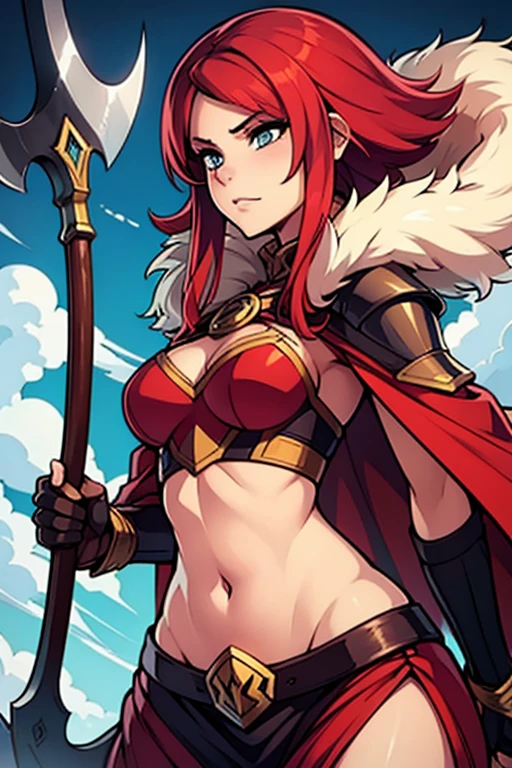 Barbarian, Mature female, warrior outfit, medieval  fantasy, full body image