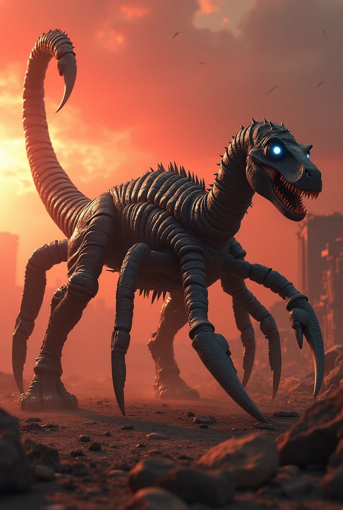 Dinosaur converted into scorpion