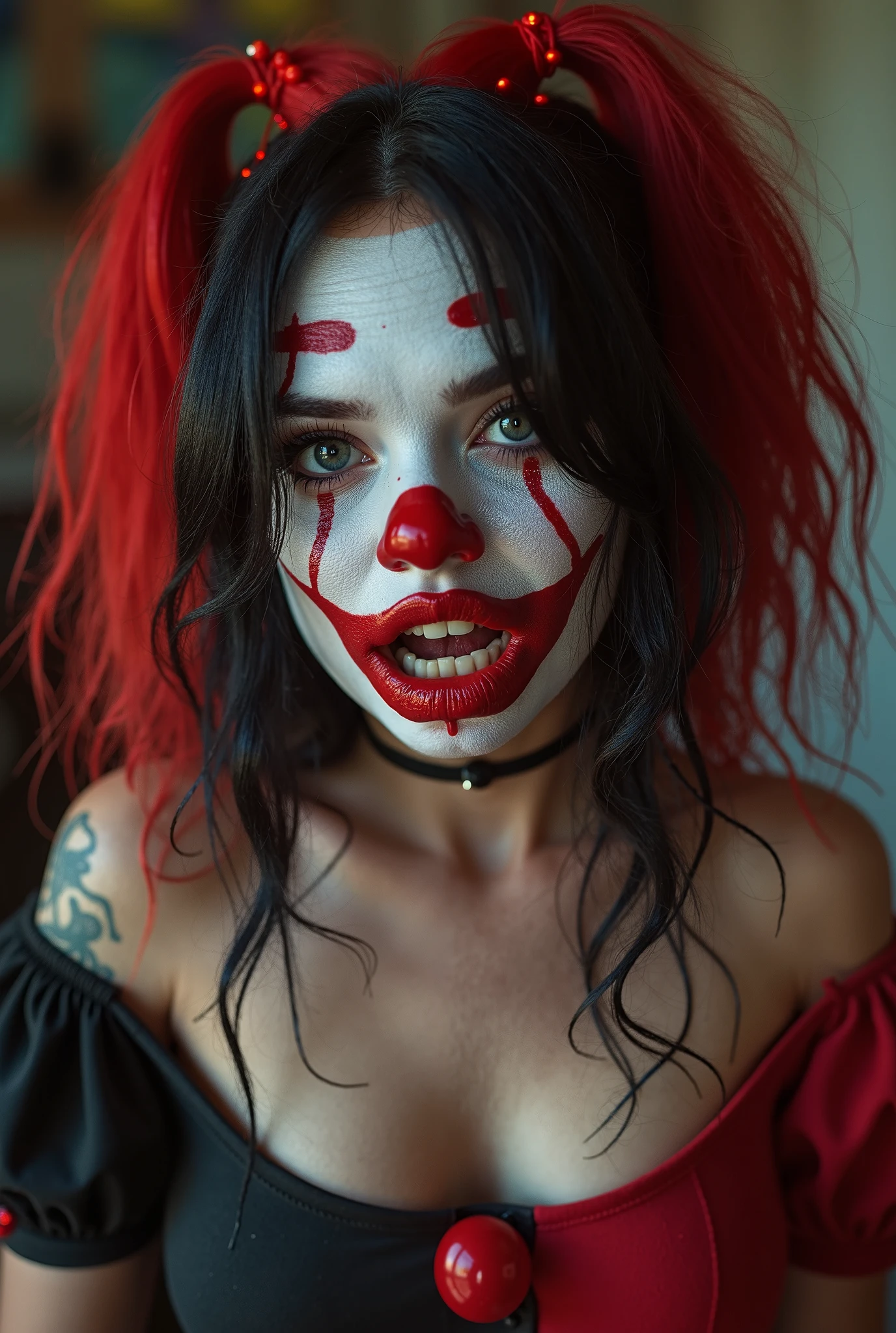 creepy krusty hits terrifier clown