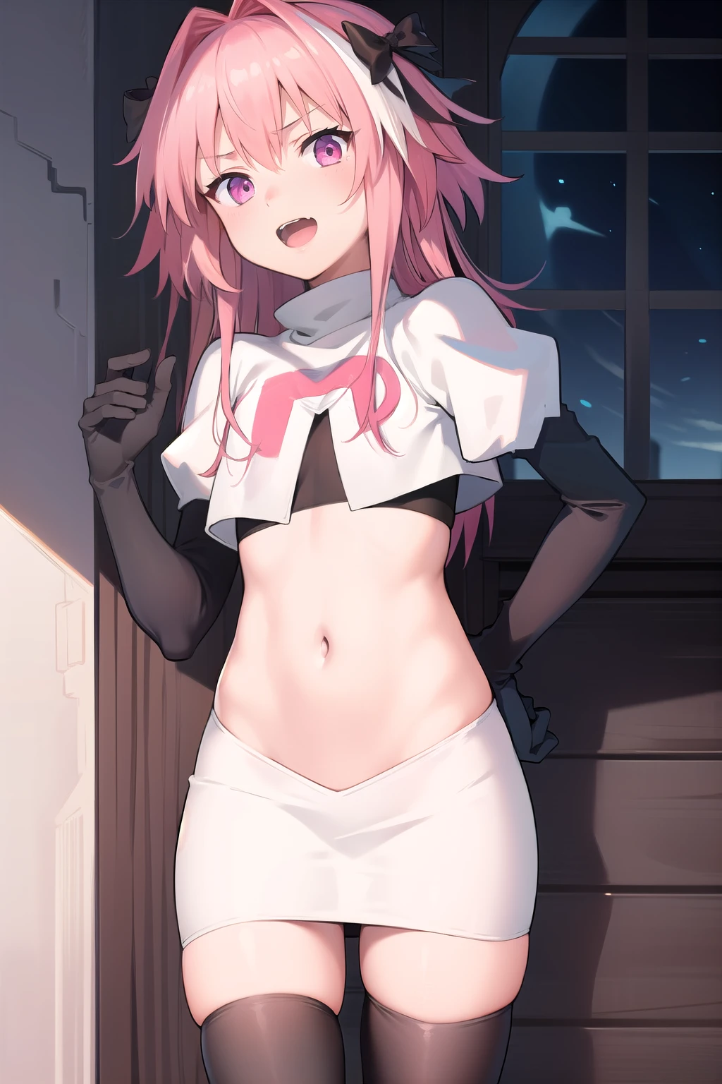 Browsing Caution,Sweat,white breath,Large areola,White steam,Back view,Heart Eyes,Hololive,Houshou Marine,Twin tails,(Shake your body),Voyeur of cleavage,((Small breasts)),((((Child body type)))),Reverse Bunny Suit,pubic hair,Love juice,Drooling,On all fours,Cowgirl Sex