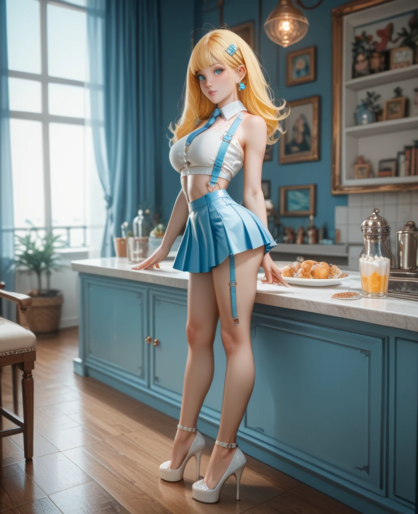 RAW photo, (a portrait photo of a 35y.o. woman:1.2), in a sexy shirt, dim lit, (sitting, inside caffee:1.1), (medium breasts:1.3), (smiling:1.1), (high detailed skin:1.0), detailed eyes, 8k uhd, dslr, soft lighting, best quality, film grain, Fujifilm XT3, (skinny:1.2), (wearing blouse and skirt:1.2), (pastel goth style:1.1), long hair, Blowout hair, (wavy hair:1.1), (yellow hair:1.2), (oily hair:0.8), (eyeliner:1.1), beauty marks, (russia woman:1.2) --auto --s2