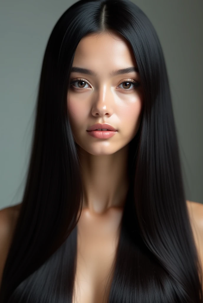 A dark-haired dual light skinned