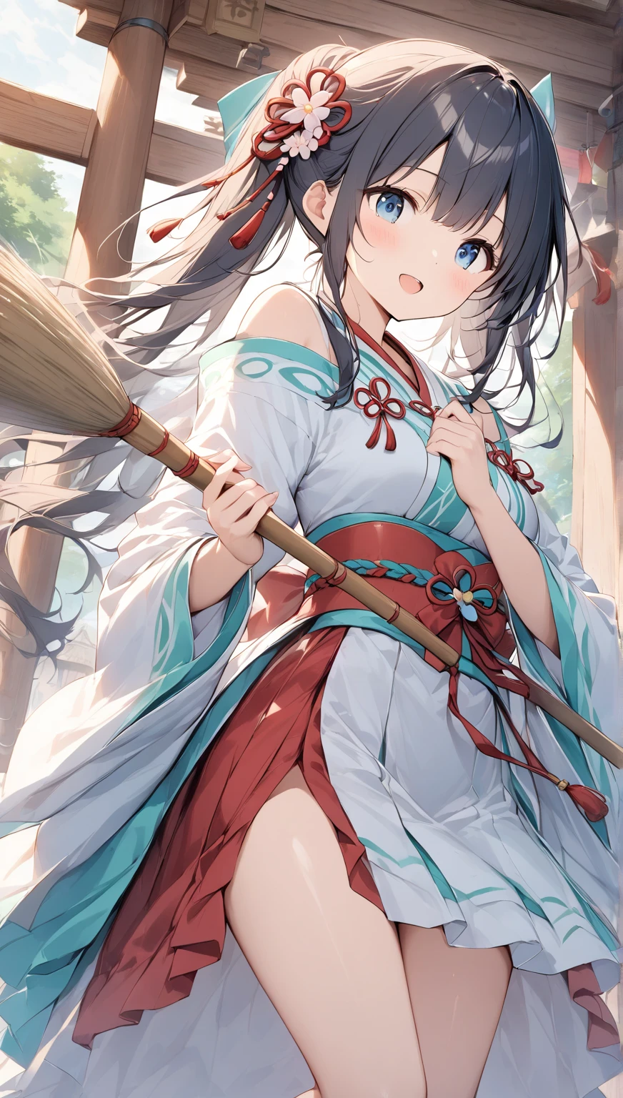 masterpiece,best quality,
<lora:style05:1>,
(multiple girls, multiple views,comic,koma,border,chibi,simple background),
<lora:MoXinV1:0.8>,
<lora:shukezouma_v1_1:0.6>,
(shuimobysim,wuchangshuo,bonian,zhenbanqiao,badashanren:1.1),
black hair, long hair, brown eyes, ponytail, simple clothes, hanfu, smooth skin, bare legs, one arm up, socks, grabbing, looking afar plant, peach blossom, petals, flowers,