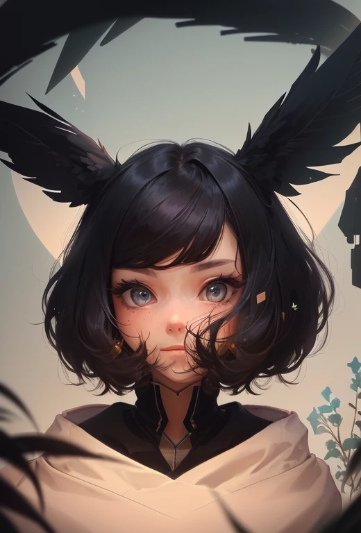 (,(masterpiece), (High resolution), (Very delicate), (masterpiece: 1.2, highest quality), scribble, nightmare, Doll-like face, Manga style, rough sketch, Manga styleイラスト, Japanese painting, whole body,(snap shot), Flat Illustration, Creepy Appearance, Unique atmosphere、A man surrounded by a multitude of insects、Grotesque background、Zombie with glowing eyes behind the girl
