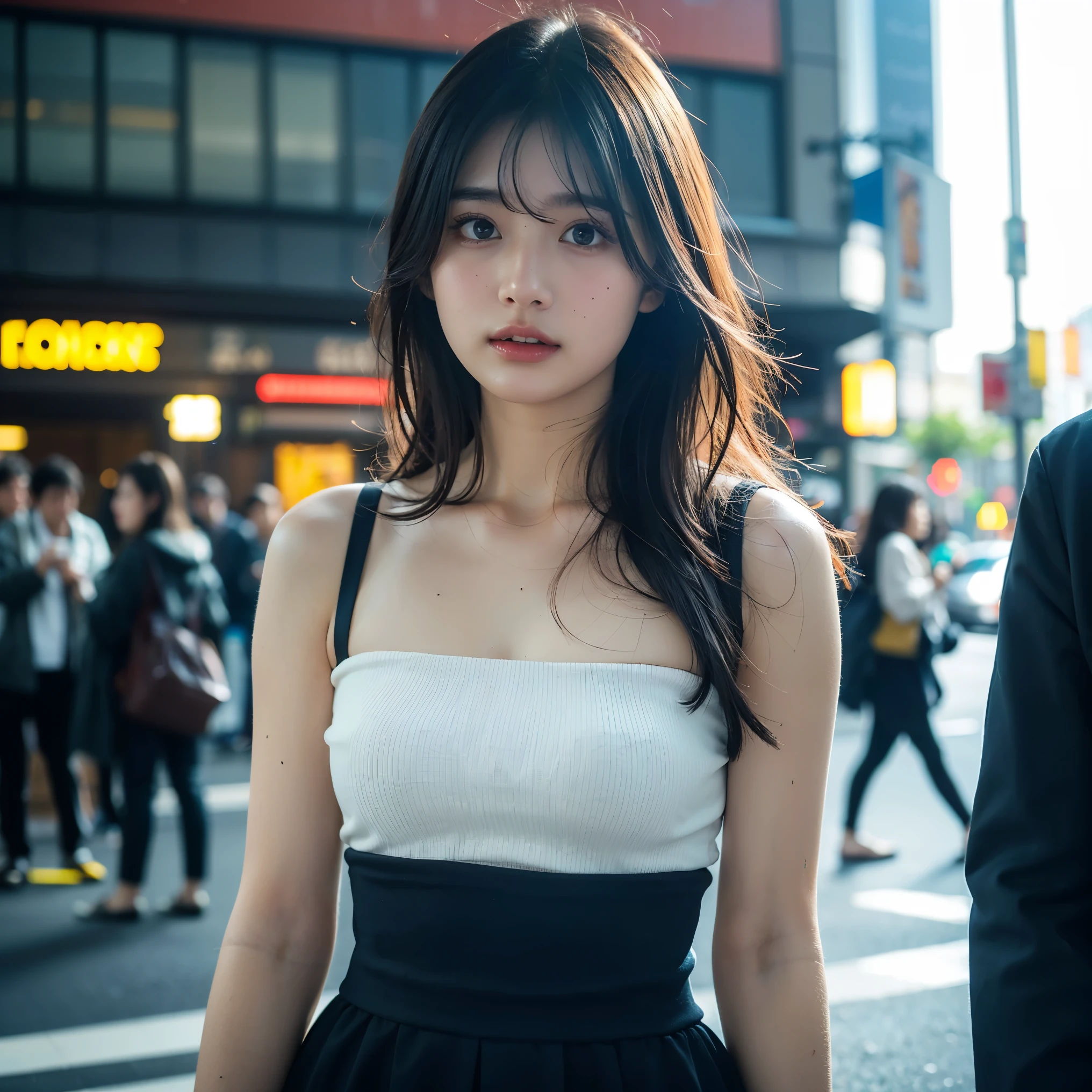 (Cinematic Aesthetic:1.4) Photo of a beautiful korean fashion model bokeh city day, (deep v dress:1.3),nsfw ,<lora:deep v dress-000006:0.9>,<lora:InstantPhotoX3:0.3>