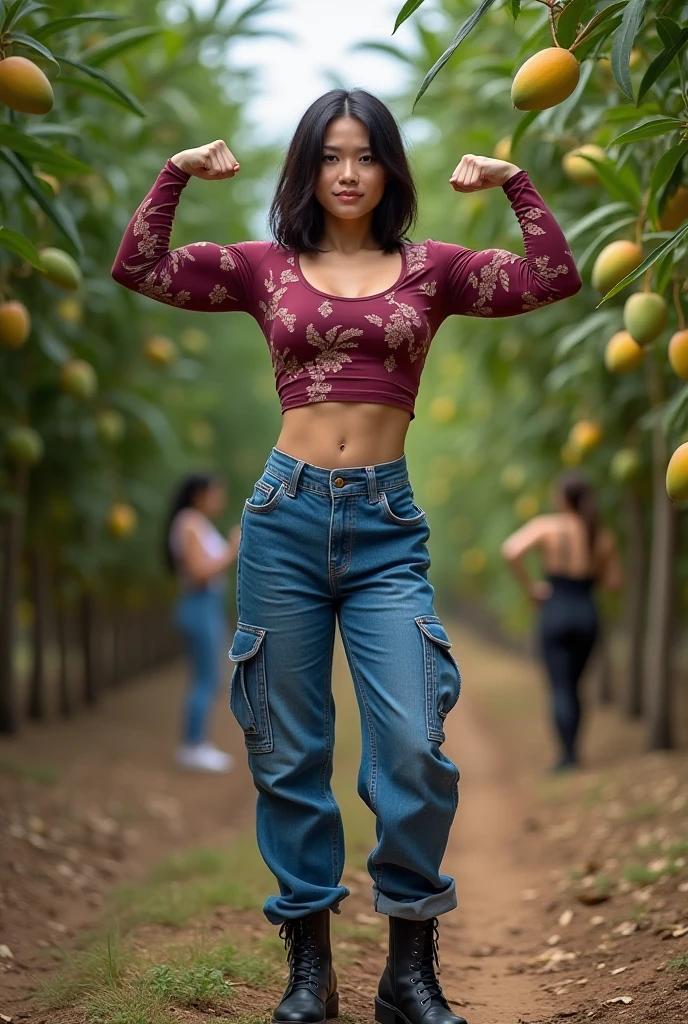 Uma Mulher, Extremamente Realista, sunflower plantation, girassol, linda, sexy, bunda grande, pernas grossas, Fitness