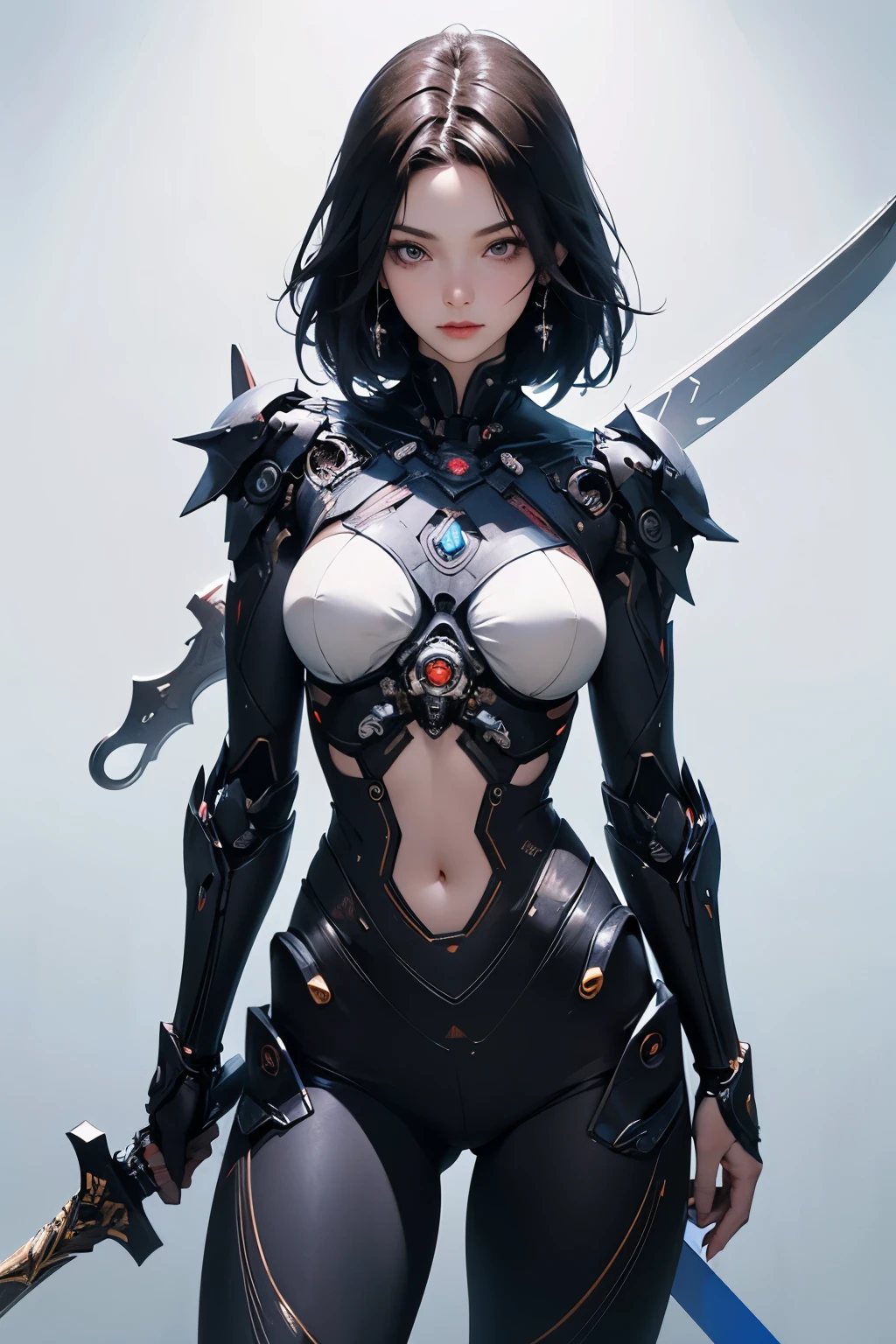 ((highest quality)), ((masterpiece)), (detailed:1.4), 。.。.。.3D, beautiful cyberpunk woman image,nffsw(high dynamic range),ray tracing,NVIDIA RTX,super resolution,unreal 5,Scattered beneath the surface,PBR texturing,post processing,anisotropic filtering,Depth of bounds written,maximum clarity and sharpness,multilayer texture,Albedo and specular maps,surface shading,Accurate simulation of light-matter interactions,perfect proportions,octane rendering,two-tone lighting,wide aperture,Low ISO、White balance、Rule of thirds、8K students、((Holding a sword in your hand))