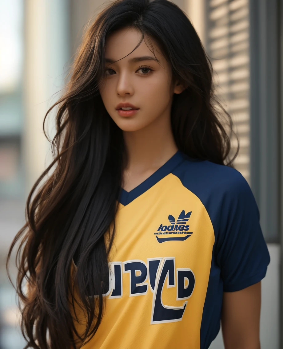 Jennie from Blackpink with the Colombia t-shirt 