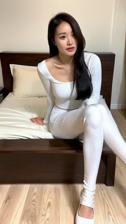 Game Art，Best image quality，Maximum resolution，8K，(A bust photo)，(portrait)，(Head close-up)，(Rule of Thirds)，Unreal Engine 5 rendering works，20 year old girl，((Queen))，The eyes are very detailed，(Large Breasts)，Elegance and nobility，Light，Light线追踪，Game CG，((3D Unreal Engine))，OC rendering reflection mode，4K，Ultra-clear，Sensual，Translucent lace，Fair and plump figure，Pretty Face，Light泽凝胶涂层，身着华贵礼服的Queen，Crystal Gem Crown，Necklace jewelry，blue eyes，The tattoo is very three-dimensional，Gorgeous and intricate tattoo designs，Ultra-clear portrait，Sexy body，Temple Princess，Sapphire eyes，Fine gold and diamond jewellery，sit on the chair，Wearing golden high heel boots，Raise your hands，Wear a white jumpsuit