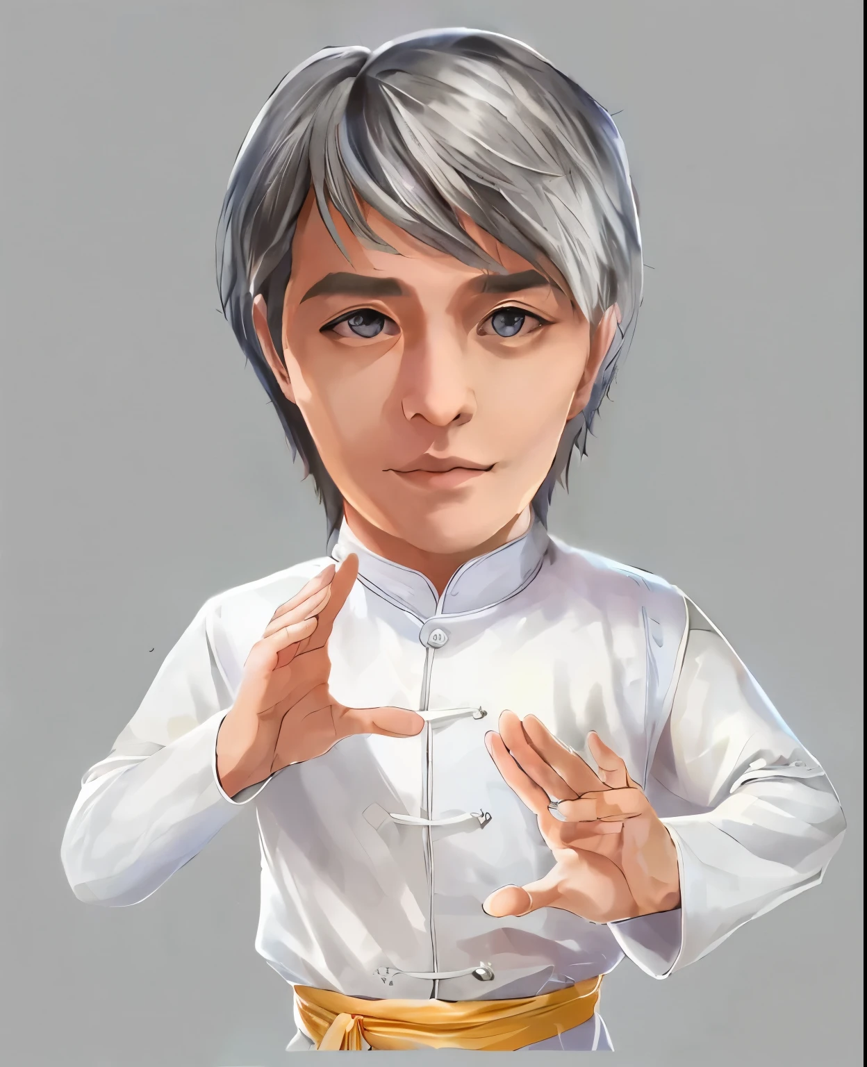  Extreme Detailed Description ,Professional, The bright colors ,  dramatic lighting  , Light and Dark Contrast,Stephen Chow，脸庞精致handsome气， serious expression，handsome，Stephen Chow，大话西游Stephen Chow，star，(absurdres,  High Resolution,   super detailed ), (1 male, Stephen Chow, aldult,handsome气的脸，Well-defined， Deep eyes ，deep feeling， Wearing cheongsam，holding red envelopes ，  Tall Strong Men ,  Broad shoulders ,  Handsome),   gray hair,Dark eyes, (square jaw , Thick neck, Thick eyebrows),  humanoid dogs ，handsome气Stephen Chow ,  Extremely detailed facial ,  upper body,  masterpiece,  top quality, Hand Drawn Style Characters ， Best Quality, Official Art , Stephen Chow，脸庞精致handsome气，电影Actor，Stephen Chowstar， Beautiful eyes  , Beautiful face ,  Extremely detailed eyes and face,   masterpiece,  high quality ,  Perfect Face , ，Perfect Fingers,  Perfect Anatomy , Perfect Arms, 男star，handsome气的脸庞， Actor， Hand Drawn Style Characters ，2.5D， ( Highest Quality ,16K, High Resolution, masterpiece:1.2), super detailed,( Hand Drawn Style Characters , realistic :1.37),HDR, Ultra HD ,  studio lighting  , ultra-fine painting , clearly focused, physically-based rendering , Extreme Detailed Description ,Professional, The bright colors ,  dramatic lighting  , Light and Dark Contrast, Mystery,joy，, surrealism,fantasy