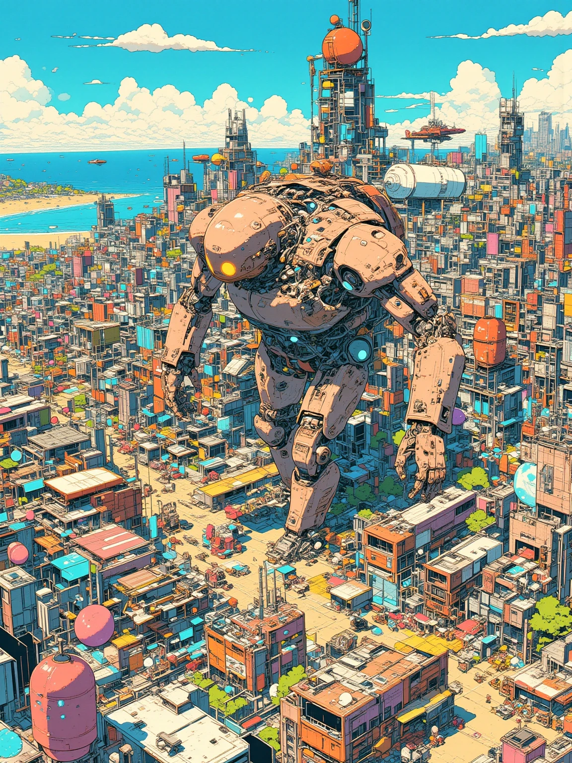 Giant Robot in the City