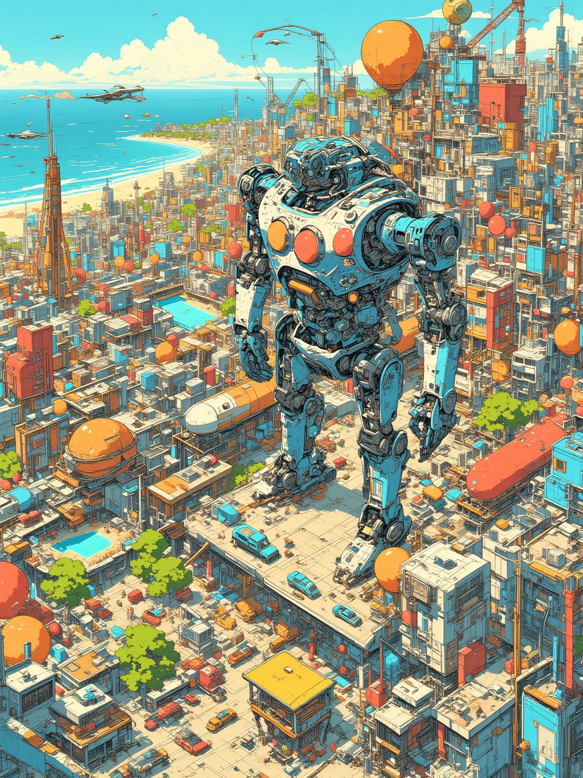 Giant Robot in the City