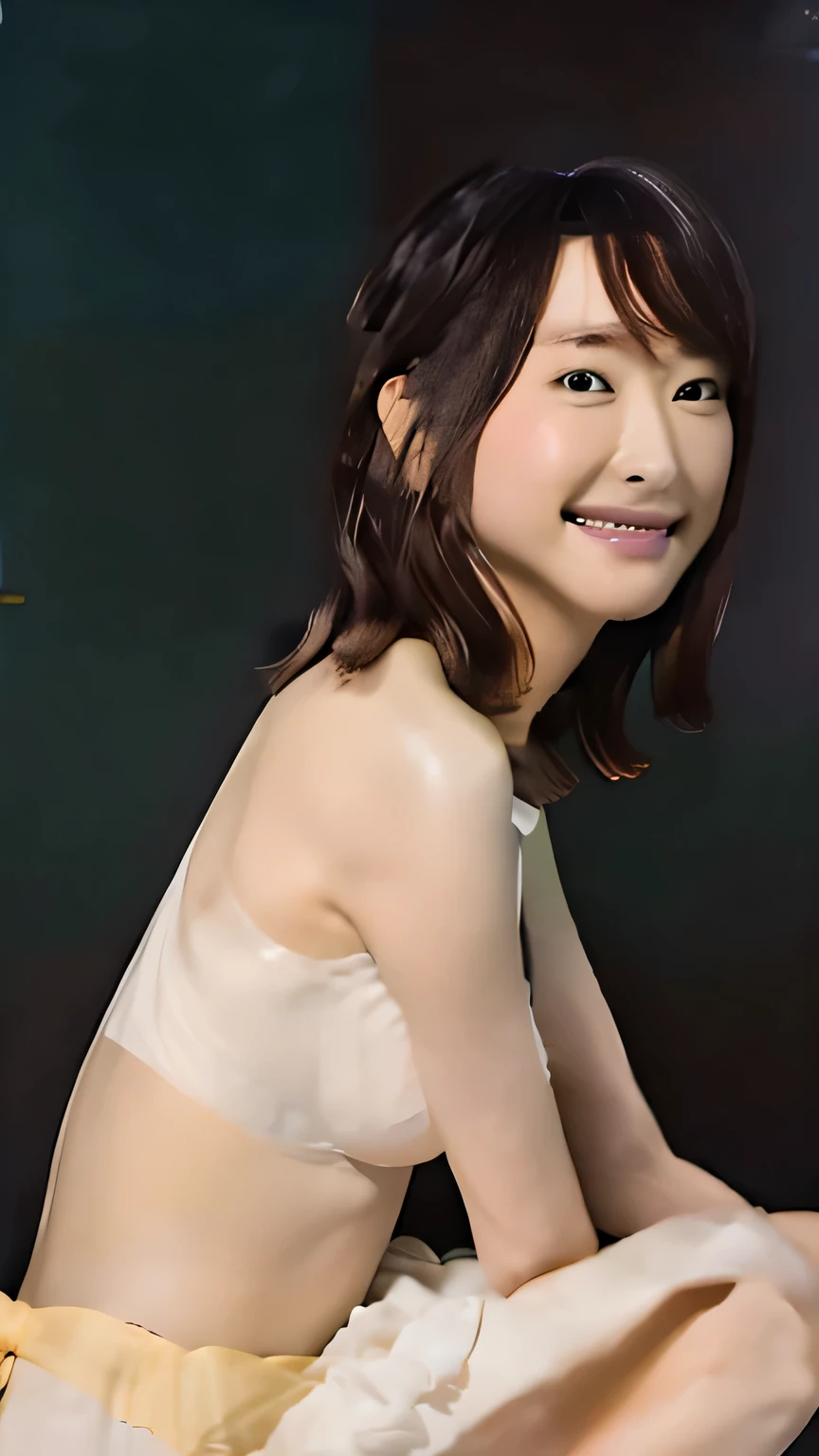 (8k,RAW Photos,Highest quality,masterpiece:1.8),(Realistic),1 girl,((Completely naked,NUDE:1.6)),small breast ,(Thin arms),((Flat Chest:1.6)),(View from the rear:1.8),(back:1.6),(Embarrassed expression:1.4),(light smile:1.6),(mouth half open:1.4),Lots of eyelashes,Add shine to your eyelids,skeletally correct,(Contorting the mouth:1.6),(Browsing Caution:1.8),(Hairless:1.6),(small:1.4),(little girl:1.4),(forehead :1.6),(Medium Hair, Straight hair:1.6),(skinny:1.4),(Small Ass:1.6)